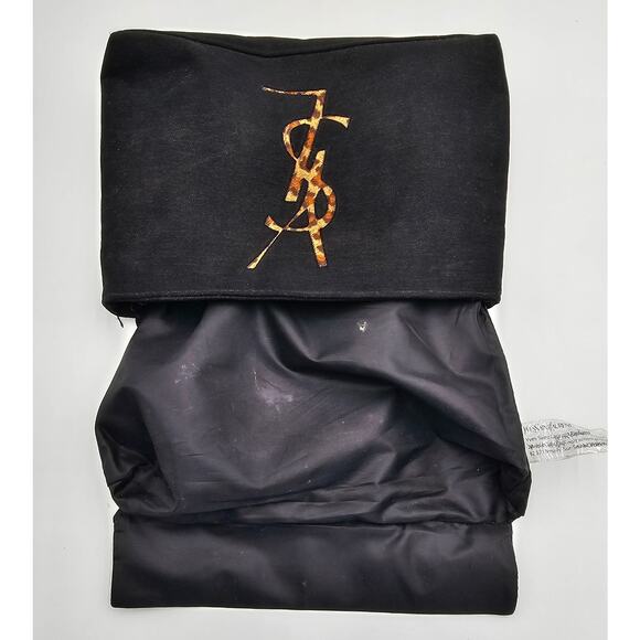 YSL Perfums Black and Animal Print Makeup Bag - Picture 7 of 7